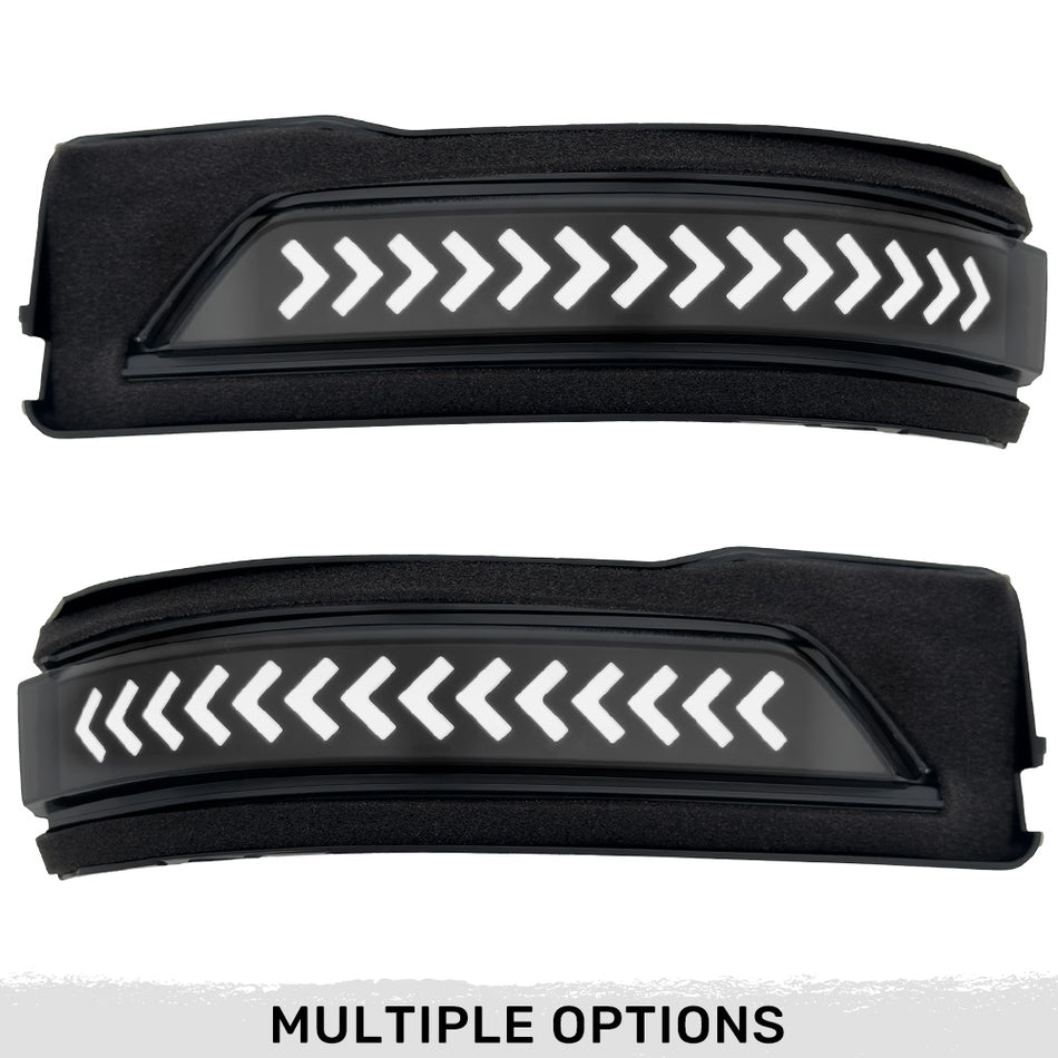 Dodge 19-24 RAM 1500 Side Mirror Lenses (2-Piece Set) Scanning LED Turn Signals - Multiple Lens & Colors