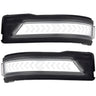 Dodge 19-24 RAM 1500 Side Mirror Lenses (2-Piece Set) Scanning LED Turn Signals - Multiple Lens & Colors - WHITE / CLEAR