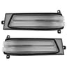 RAM 23-25 2500/3500 Side Mirror Lenses Ultra Bright LED White DRL & Amber Scanning Turn Signals - Multiple Lens - CLEAR
