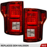 Ford F150 15-17 Ultra Bright LED Tail Lights (Replaces Factory/OEM Halogen Only) - Multiple Lens - RED