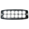 Universal 12-LED 30 Function 5.25" Ultra-Thin 0.25" Emergency Flashing Strobe Light - Multiple Colors - WHITE