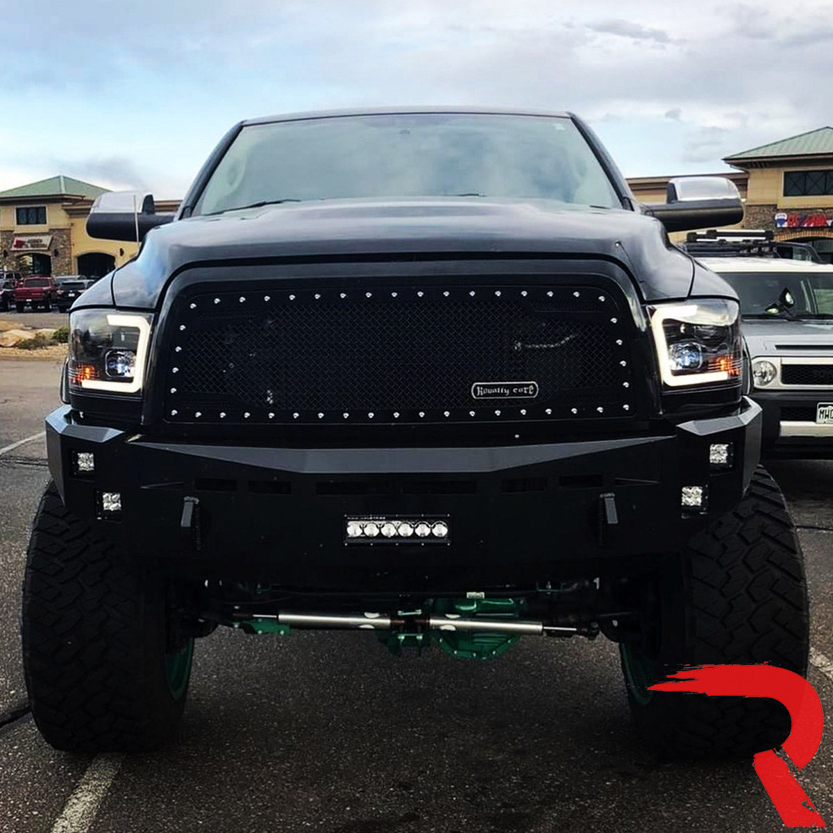 Black Projector Headlights W/ LED DRL For 2013-2018 Dodge Ram 1500 2500 3500