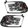 Dodge RAM 2500/3500 10-18 Projector Headlights OLED Halos & DRL - Multiple Styles - CLEAR