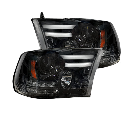 Fit For 2013-18 Dodge Ram 1500 2500 3500 Headlights Black Projector w Fit For 2013-18 Dodge Ram 1500 2500 3500 Headlights Black Projector w