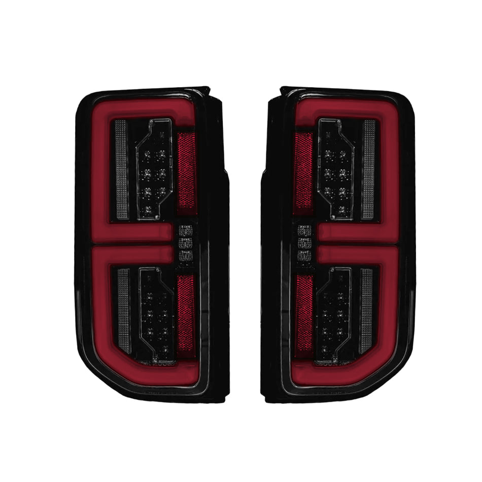 Ford 21-24 Bronco Tail Lights High-Powered OLED Bar Style Running & LED Brake Lights, Includes OLED Startup Sequence - Multiple Options