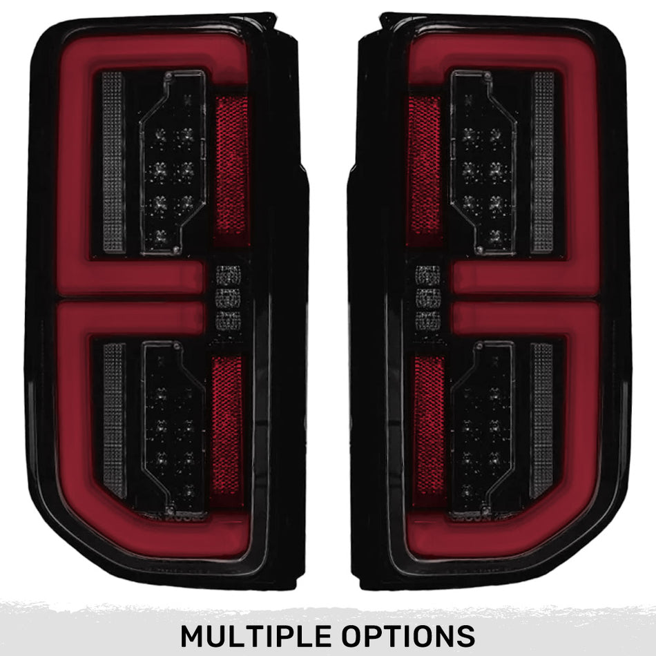 Ford 21-25 Bronco Tail Lights High-Powered OLED Bar Style Running & LED Brake Lights, Includes OLED Startup Sequence - Multiple Options
