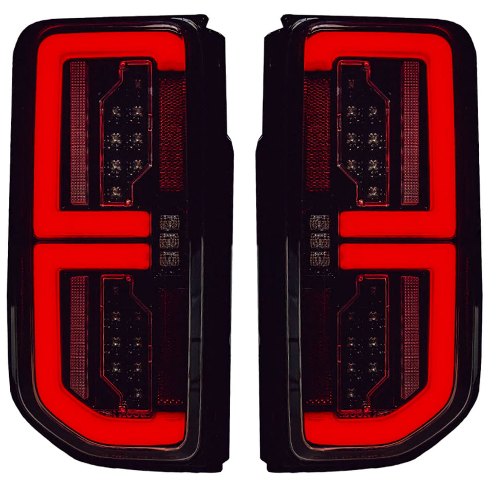 Ford 21-25 Bronco Tail Lights High-Powered OLED Bar Style Running & LED Brake Lights, Includes OLED Startup Sequence - Multiple Options