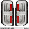 Ford 21-26 Bronco Tail Lights High-Powered OLED Bar Style Running & LED Brake Lights, Includes OLED Startup Sequence - Multiple Options - CLEAR / FACTORY LED