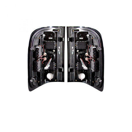 Chevy Silverado Single-Wheel 07-13 &amp; Dually 07-14 &amp; GMC Sierra 07-14 Tail Lights OLED Red Smoked