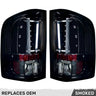 Chevy Silverado Dually 07-14 & GMC Sierra Dually 07-14 Ultra Bright OLED Tail Lights - Multiple Lens - SMOKED