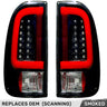 Ford Super Duty 99-07 (F250, F350, F450, F550) Tail Lights OLED - Multiple Options - SMOKED