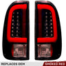 Ford Super Duty 99-07 (F250, F350, F450, F550) Tail Lights OLED - Multiple Options - DARK SMOKED RED