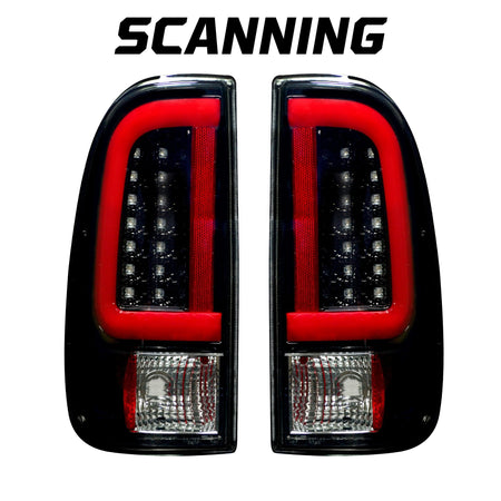 Ford Super Duty F250HD/350/450/550 99-07 &amp; F150 97-03 Tail Lights OLED Scanning OLED Smoked