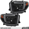 Toyota Tundra 14-21 Projector Headlights OLED DRL - Multiple Styles - SMOKED