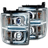 Chevy 15-19 Silverado 2500/3500 Projector Headlights OLED Halos, DRL - Multiple Styles - CLEAR