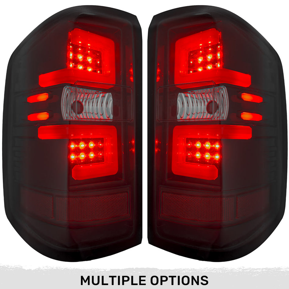 Chevy Silverado 1500 16-18 (Replaces Factory/OEM LED Tail Lights Only) OLED Tail Lights in Multiple Lens