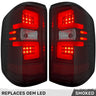 Chevy Silverado 1500 16-18 (Replaces Factory/OEM LED Tail Lights Only) OLED Tail Lights in Multiple Lens - SMOKED