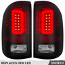 GMC Sierra 1500 16-18 (Replaces Factory LED Style Only) Tail Lights OLED in Multiple Lens - SMOKED