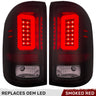 GMC Sierra 2500/3500 16-19 (Fits Single Wheel & Replaces Factory LED Style Only) Tail Lights OLED in Multiple Lens - DARK SMOKED RED