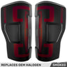 Ford Super Duty 17-19 Ultra Bright OLED Tail Lights (Replaces Factory/OEM Halogen) - Multiple Lens - SMOKED