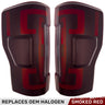Ford Super Duty 17-19 Ultra Bright OLED Tail Lights (Replaces Factory/OEM Halogen) - Multiple Lens - SMOKED RED