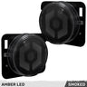 Jeep Wrangler JK 07-18 Front Round Ultra Bright Hexagon OLED Fender Lights - Multiple Options - AMBER / SMOKED