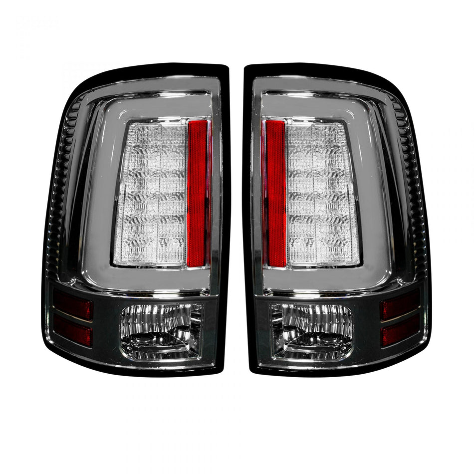 Dodge RAM 1500 09-18 &amp; 2500/3500 10-18 (Replaces OEM Halogen) Tail Lights OLED in Red