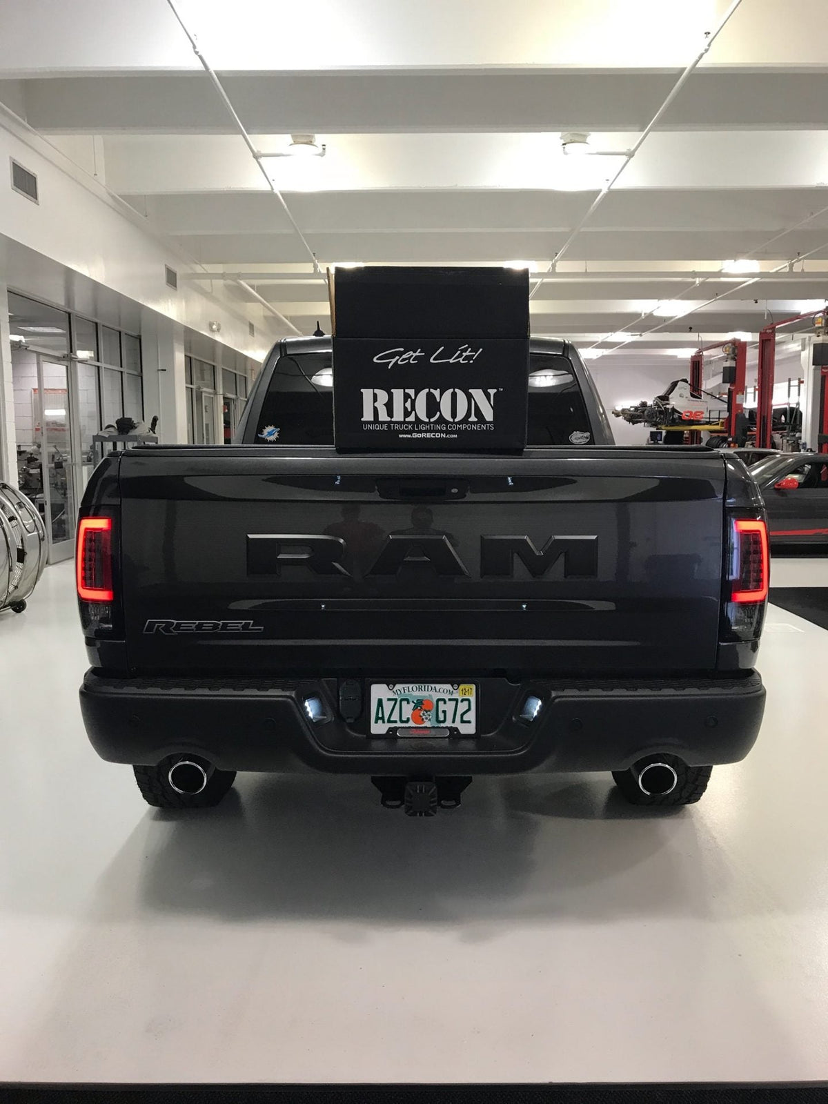 Dodge RAM 1500/2500/3500 13-18 (Replaces OEM LED) Tail Lights OLED in Smoked