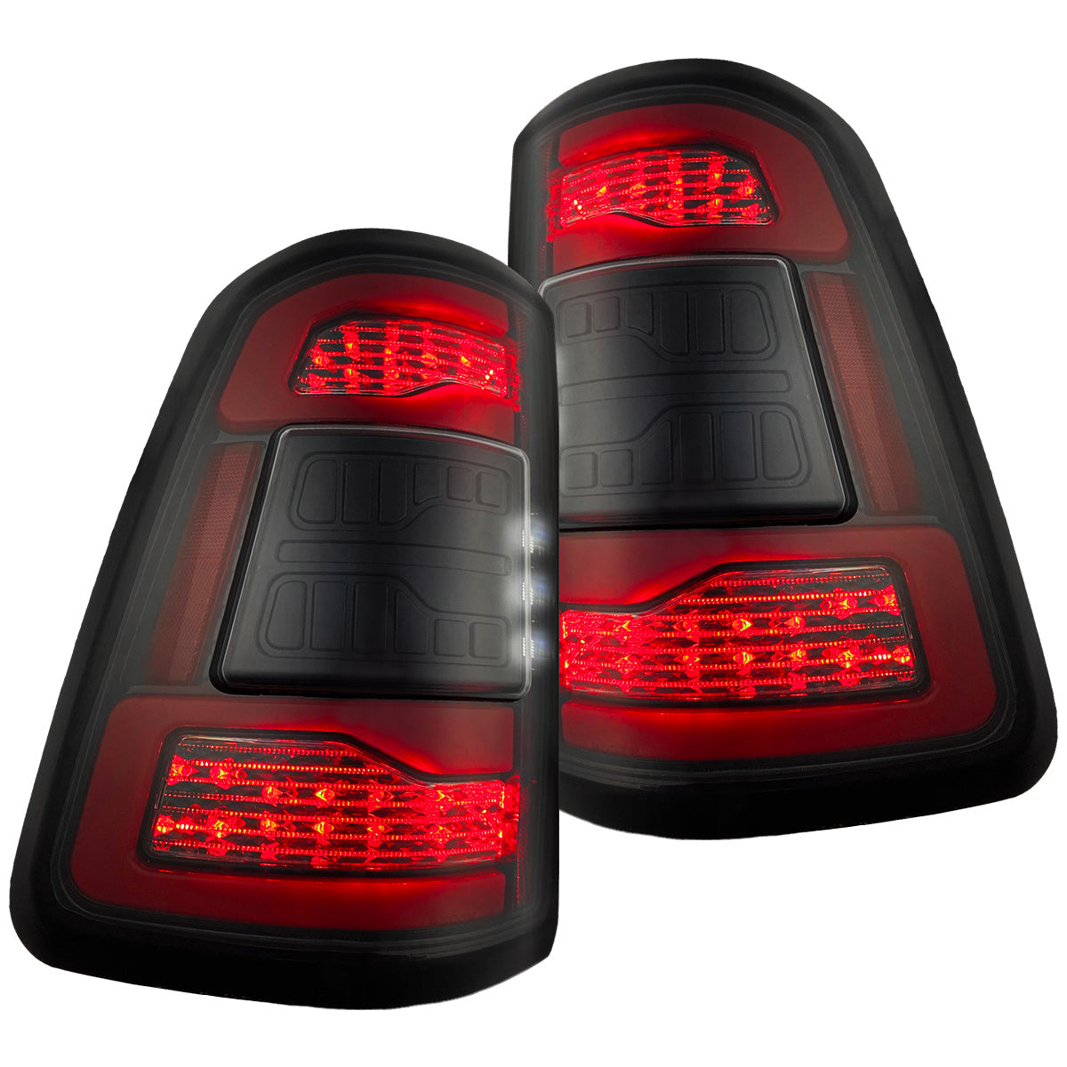 2019-2023 Ram 1500 Black Incandecent Model W/o Blind Pot Tail Light Driver Passenger Set 103 - Foto 9