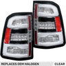 Dodge RAM 1500 19-24 Ultra Bright OLED Tail Lights w/ Scanning Amber Turn Signals (Replaces Factory/OEM Halogen Only) - Multiple Lens - CLEAR