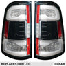 Dodge RAM 1500 19-24 Ultra Bright OLED Tail Lights w/ Scanning Red Turn Signals (Replaces OEM LED with BLIS) - Multiple Lens - CLEAR
