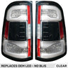Dodge RAM 1500 19-24 Ultra Bright OLED Tail Lights w/ Scanning Red Turn Signals (Replaces OEM LED with *NO BLIS*) - Multiple Lens - CLEAR