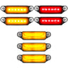 Dodge 21-26 RAM 1500 TRX 7-PC Fender & Hood Light Kit Smoked Lens White or Amber LED Running Lights w/ Startup Light Sequence - Multiple Options - AMBER