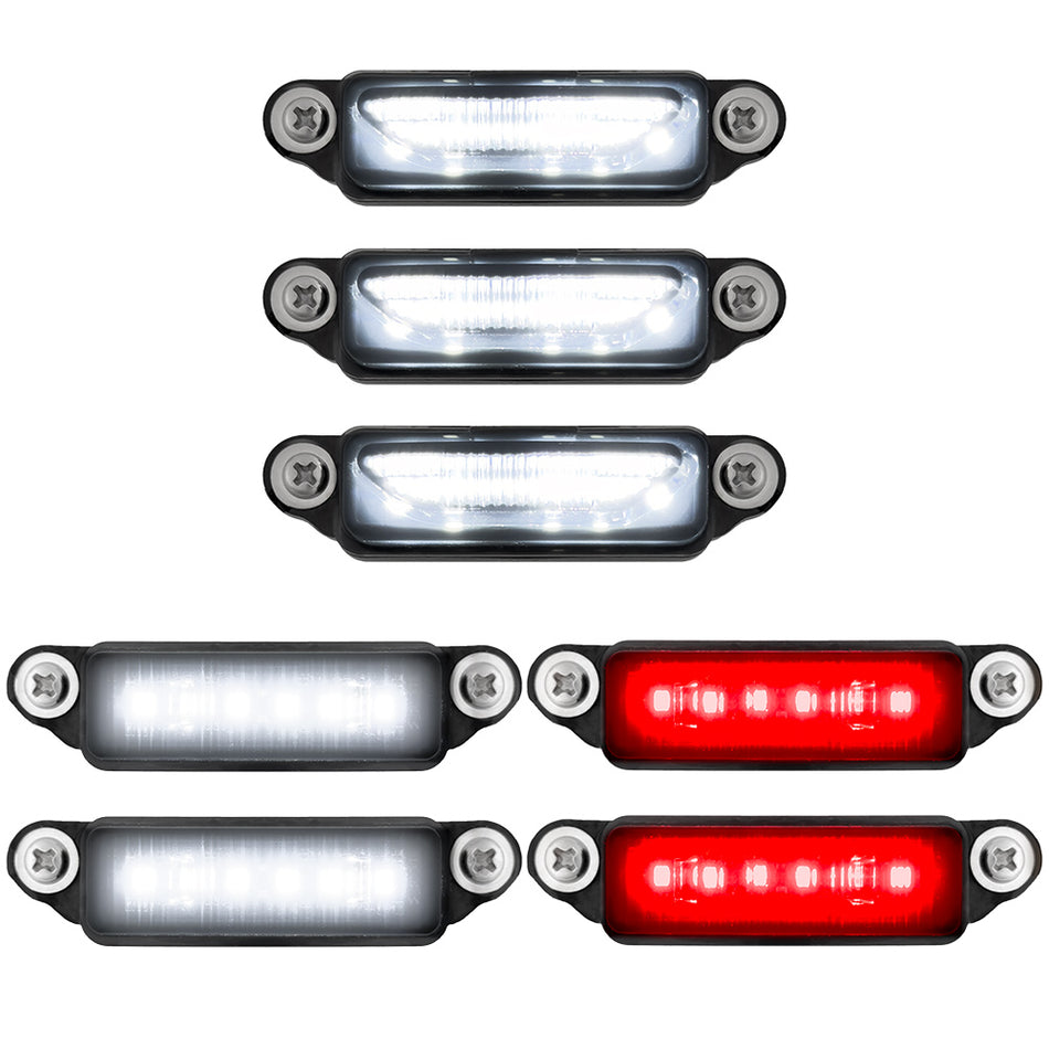 Dodge 21-24 RAM 1500 TRX 7-PC Fender & Hood Light Kit Smoked Lens White or Amber LED Running Lights w/ Startup Light Sequence - Multiple Options