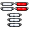 Dodge 21-26 RAM 1500 TRX 7-PC Fender & Hood Light Kit Smoked Lens White or Amber LED Running Lights w/ Startup Light Sequence - Multiple Options - WHITE