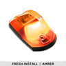 Ford Super Duty 17-26 Single 1-Piece Cab Roof Light 2-Way Front & Rear Facing Ultra High-Power LEDs Multiple Lens & Colors - AMBER / AMBER