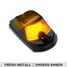 Ford Super Duty 17-26 Single 1-Piece Cab Roof Light 2-Way Front & Rear Facing Ultra High-Power LEDs Multiple Lens & Colors - AMBER / SMOKED