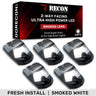 Ford Super Duty 17-26 5-Piece Cab Roof Light Set 2-Way Front & Rear Facing Ultra High-Power LEDs Multiple Lens & Colors - (ATTN: For models that DID NOT come with factory cab roof lights) - WHITE / SMOKED