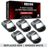 Ford Super Duty 17-22 5-PC Cab Roof Light Set 2-Way Front & Rear Facing Ultra High-Power LEDs (Replaces Factory/OEM Cab Lights Only) - Multiple Options - WHITE / SMOKED
