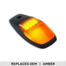 Dodge RAM HD 2500/3500 19-26 Single 1-Piece Cab Roof Light 2-Way Front & Rear Facing Ultra High-Power LEDs - Multiple Lens & Colors - REPLACING OEM / AMBER / AMBER