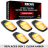 Dodge RAM HD 2500/3500 19-26 5 Piece Cab Roof Light Set 2-Way Front & Rear Facing Ultra High-Power LEDs Multiple Lens & Colors - REPLACING OEM / AMBER / CLEAR