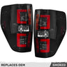 Ford F150 & Raptor 09-14 Ultra Bright OLED Tail Lights - Multiple Lens - SMOKED