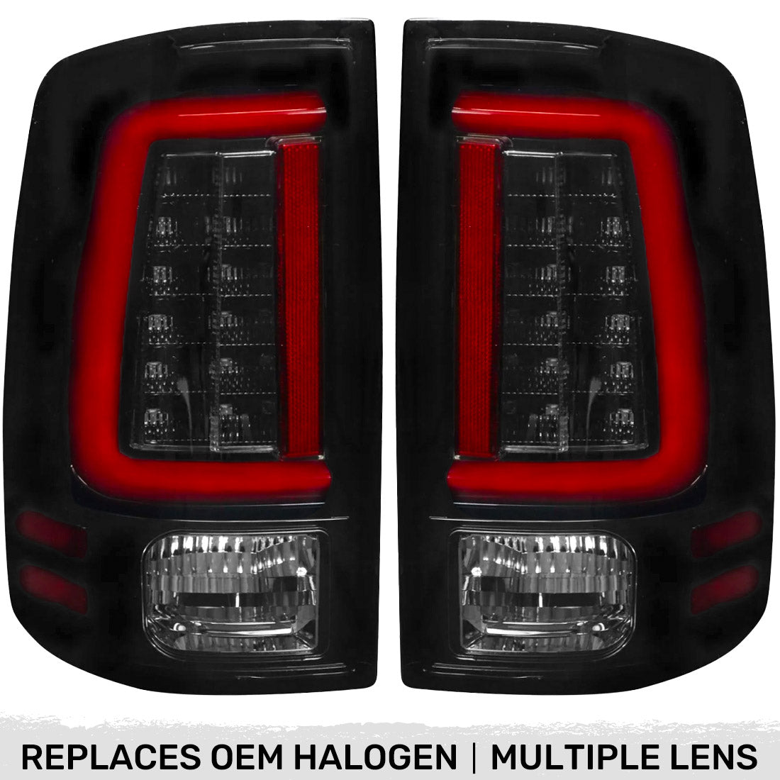 KEWISAUTO Tail Lights for RAM 1500, Factory Style Tail Lamp Rear 並行輸入品 KEWISAUTO NEW UPGRADE Full LED Tail Light for Dodge RAM 2009-2018, Smoked  Black LED Taillight Brake Rear Lamp Parking Light Reverse for Dodge RAM  1500