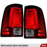 Dodge RAM 2500/3500 10-18 Ultra Bright OLED Tail Lights (Replaces Factory Halogen Only) - Multiple Lens - RED