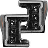 Ford 17-19 Super Duty LED Projector Headlights OLED DRL & Scanning Switchback LED Turn Signals - Multiple Styles - SMOKED