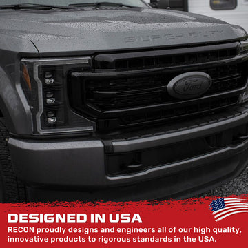 For Ford F150 F250 LED Light Hood Strip DRL White Amber