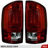 Dodge RAM 2500/3500 07-09 Ultra Bright OLED Tail Lights - Multiple Lens - RED