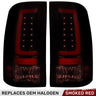GMC Sierra 07-13 (Single Wheel Trucks) Tail Lights Ultra Bright OLED Running DRL Lights - Multiple Lens - SMOKED RED