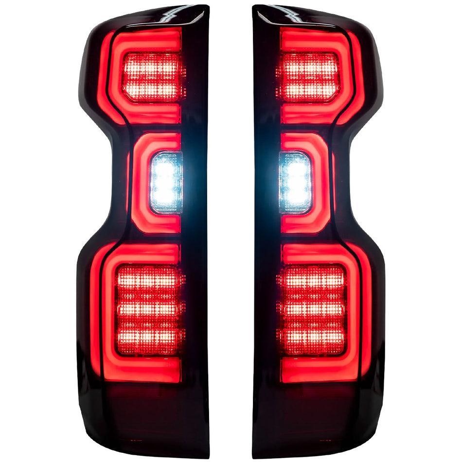 Chevrolet Silverado 2500/3500 20-23 Replaces OEM LED Tail Lights OLED Smoked