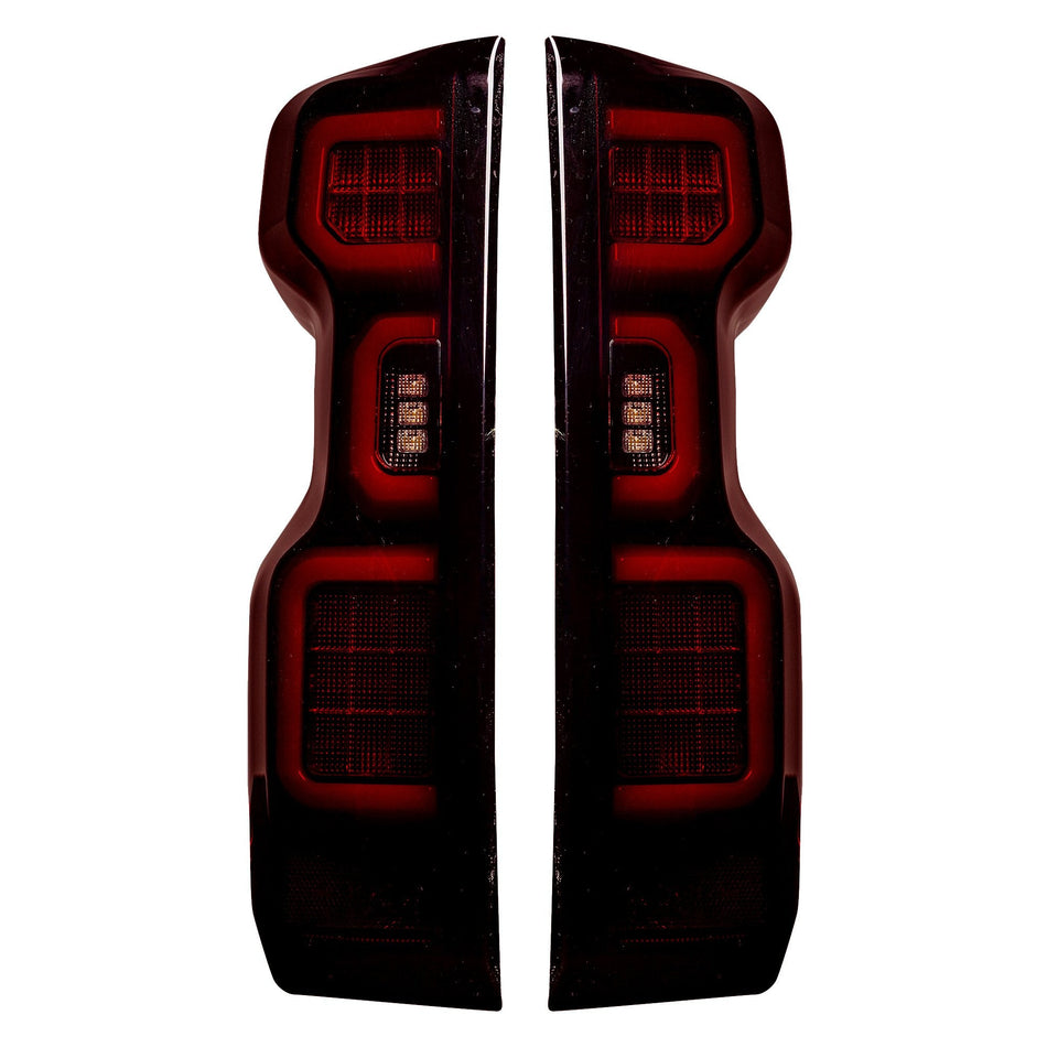 Chevrolet Silverado 2500/3500 20-23 (Replaces OEM LED) Tail Lights OLED Red Smoked
